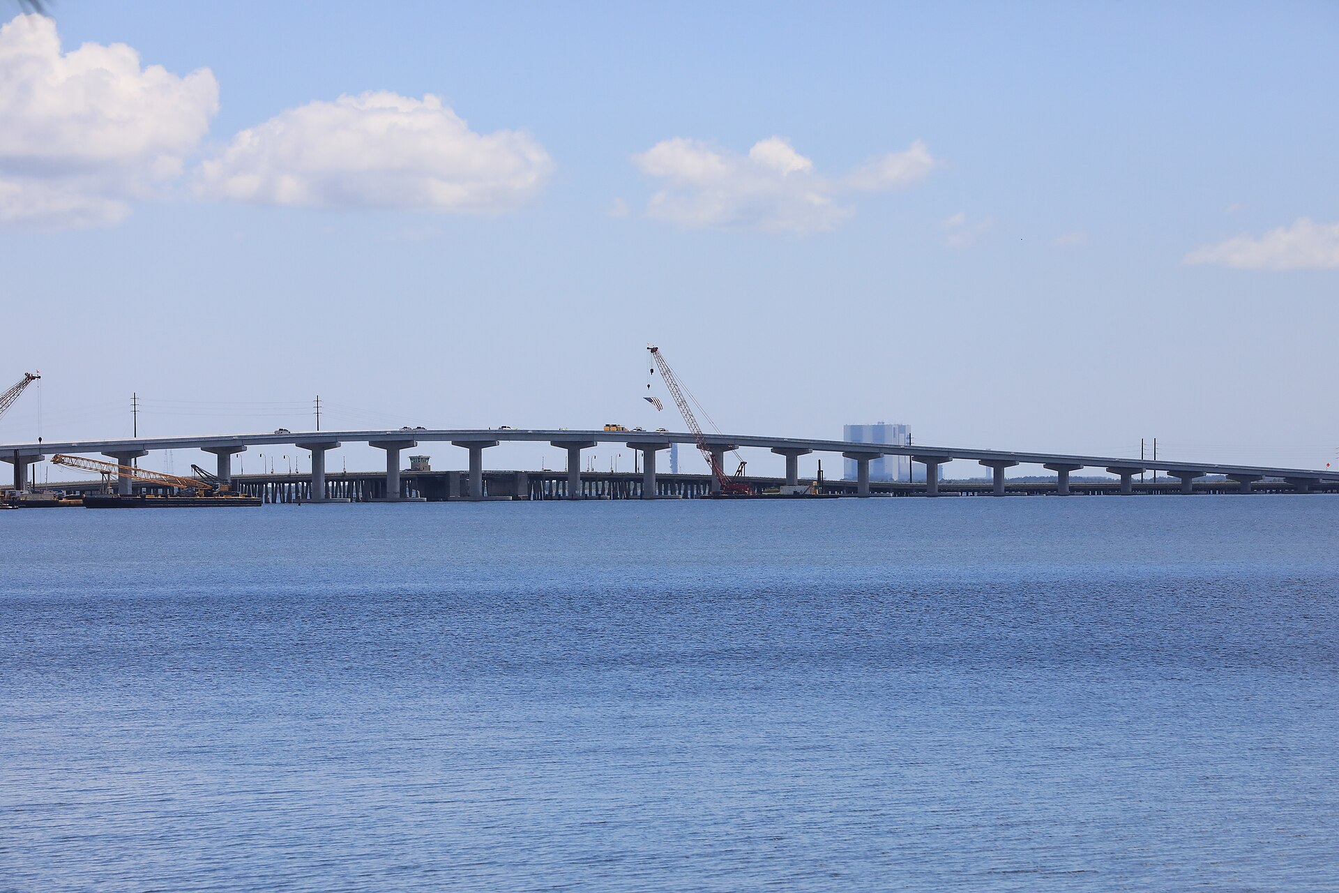 Indian River Bridge near Kennedy Space Center.