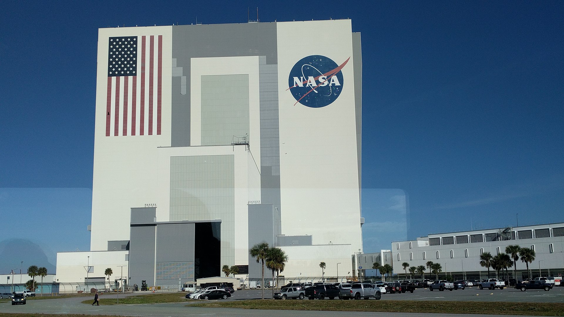 View of Kennedy Space Center from Titusville.